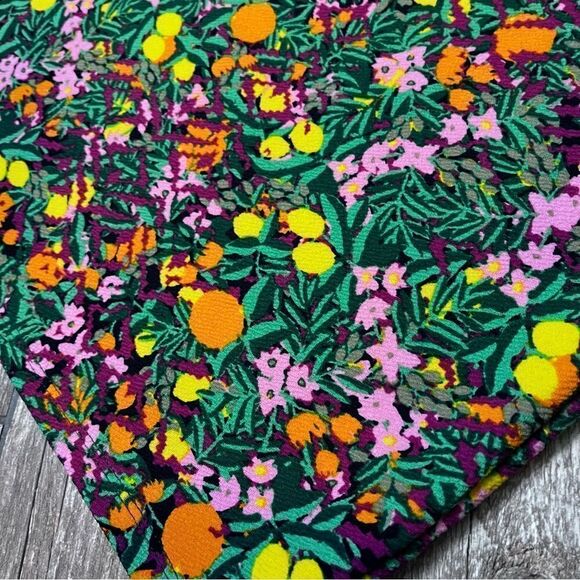 LuLaRoe Floral Cassie Pencil Skirt With Lemons and Oranges Print - Picture 2 of 10